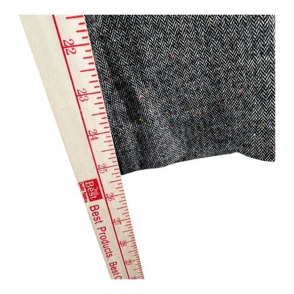 Talbots Petite Trousers Raleigh Herringbone Tweed Wool Blend Womens 14P Lined - Picture 4 of 10